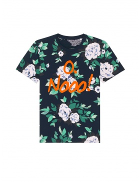 O. Nooo! Floral T-shirt