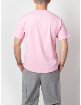 Basic Pink Men T-shirt