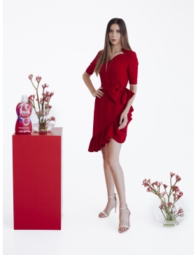 Midi Red Dress