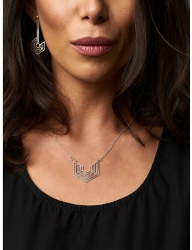 Maia silver necklace
