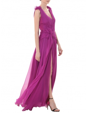 Ema silk georgette gown