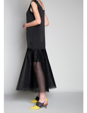 Modular black dress