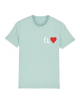 O. heart T-shirt - white writing