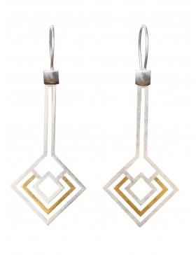 Aora silver earrings