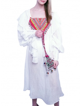 Romanian blouse inspired dress