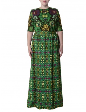 Maxi green dress