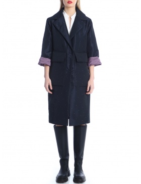 Taffeta padded trench